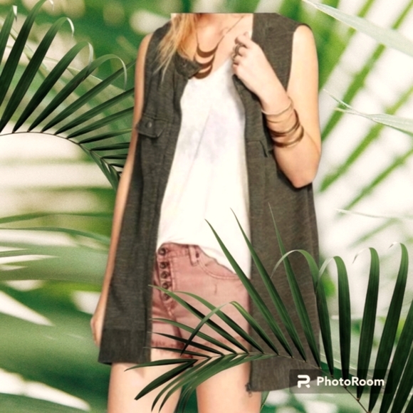 Free People Highway Long Duster Vest - Picture 3 of 12